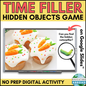 Preview of Springtime Attention Getter | Cupcake Hidden Object Game for Visual Perception