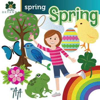 Preview of Free Spring Clip Art - Springtime