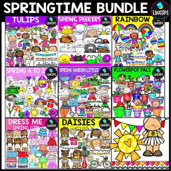 Preview of Springtime Clip Art Bundle {Educlips Clipart}
