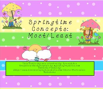 Preview of Springtime Concepts: Most/Least