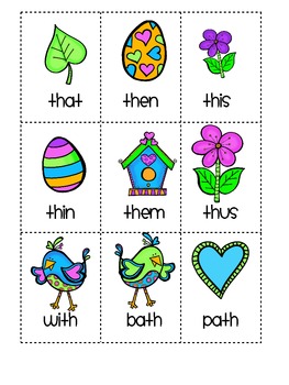 Springtime Decodable Digraphs by Littlest Hokies | TPT