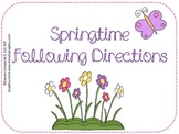 Springtime Following Directions Freebie