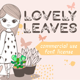 Springtime Font "Lovely Leaves" is Perfect for Spring Less