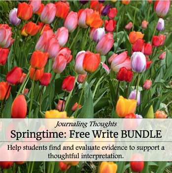 Preview of Springtime Free Write Journaling BUNDLE