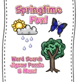 Springtime Fun!  Word search, Maze & Jigsaw Puzzle!