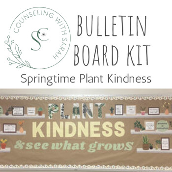 Preview of Springtime Kindness Bulletin Board - All Grade Levels - Counseling