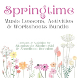 Springtime Music Lessons, Activities & Worksheets Bundle