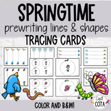 Springtime Prewriting Lines & Shapes Tracing Cards