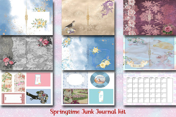 Preview of Springtime Printable Journal Kit