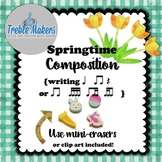 Springtime Rhythmic Composition {writing ta, titi, rest, t