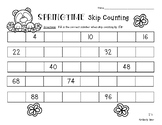 Springtime Skip Counting by 2's, 3's, 5's, and 10's - Work