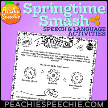 Preview of Springtime Smash: No-Prep Speech and Language Activities