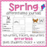 Spring Themed Differentiated Journal Writing for Special E