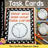 Telling Time To The Half-Hour and Hour Task Cards