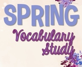 Springtime Vocabulary Study