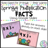 Springy Multiplication Facts Using Google Slides