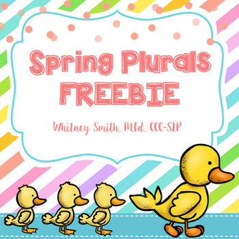 Preview of Springy Plurals FREEBIE