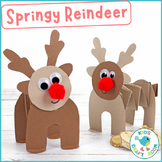 Springy Reindeer Craft - Christmas Craft - Cut and Stick C