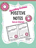 Sprinkling Kindness Positive Notes Donut Themed