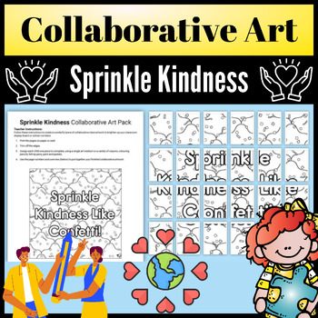 Preview of Sprinkle Kindness Collaborative Art | Seasonal Collaborative
