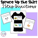 Spruce Up the Shirt - 2 Step Directions for Speech Therapy