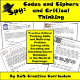Spy:  Codes and Ciphers and Critical Thinking