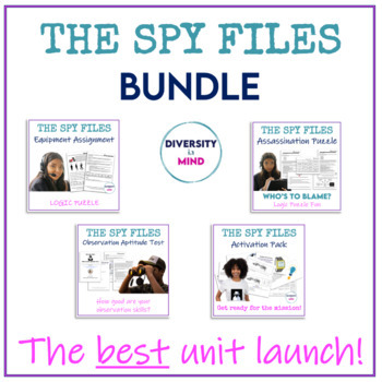 Preview of Spy Files: Agent Activity Pack Middle School Secret Agent Adventure BUNDLE