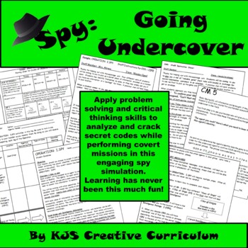 Preview of Spy:  Going Undercover.  A Problem Solving, Critical Thinking Spy Simulation!