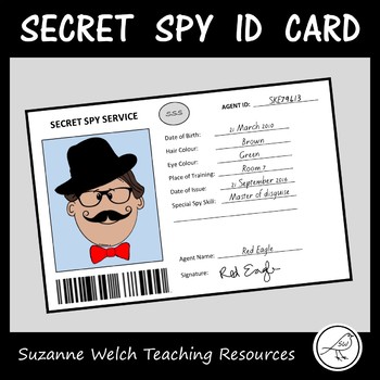 Preview of Spy ID Card / Secret Agent Template