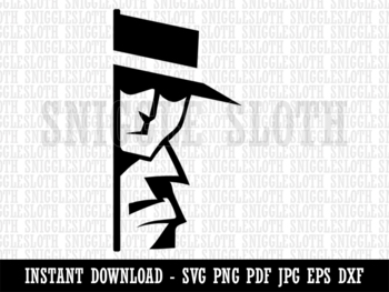 Preview of Spy Private Investigator Detective Neighborhood Watch Clipart Instant Digital