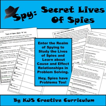 Preview of Spy:  Secret Lives of Spies. Cause, Effect, and Problem Solving