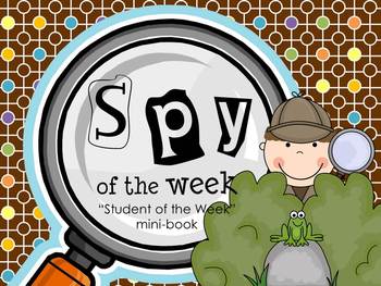 Preview of Spy of the Week - a detective themed Student of the Week mini-book