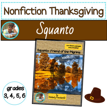 Preview of Squanto, Friend of the Pilgrims: Non-Fiction Passages & Printables