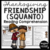 Squanto and the Pilgrims Reading Comprehension Worksheet T