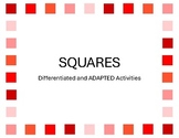 Square ADAPTED Activities | Special Education | Shapes | M