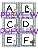 Square Alphabet Cards - Elephant&Piggie Themed