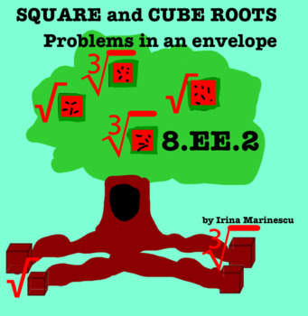 Preview of Square And Cube Roots - problems in an envelope