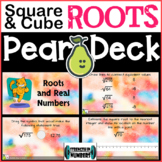 Square & Cube Roots Real Numbers Digital Activity for Pear