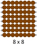Square Dance Printable Graphics (Montessori Multiplication Cards)
