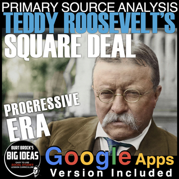 Preview of Square Deal Speech by Teddy Roosevelt (Progressive Era) + Google Apps