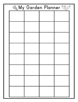 free printable square foot garden planner