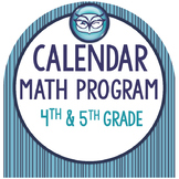 Calendar Math for 4th and 5th Grade