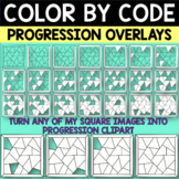 Square Overlay Clipart to Create Progression Images for Di