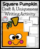Square Pumpkin Craft, Writing Activity for Celebrating Bei