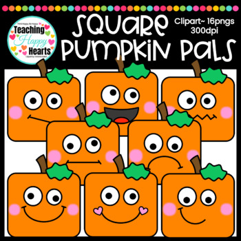 Preview of Spookley the Square Pumpkin Clipart