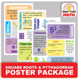 Square Root & Pythagorean Relationship Posters