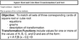 Square & Cube Root Graph Match (Alg 2 PreCal)