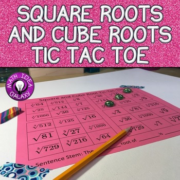 Preview of Square Root and Cube Root Game (Tic Tac Toe)