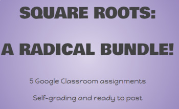 Preview of Square Roots - A RADICAL Bundle - Google Classroom