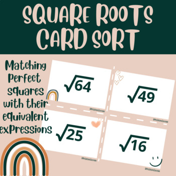 Preview of Square Roots Card Sort